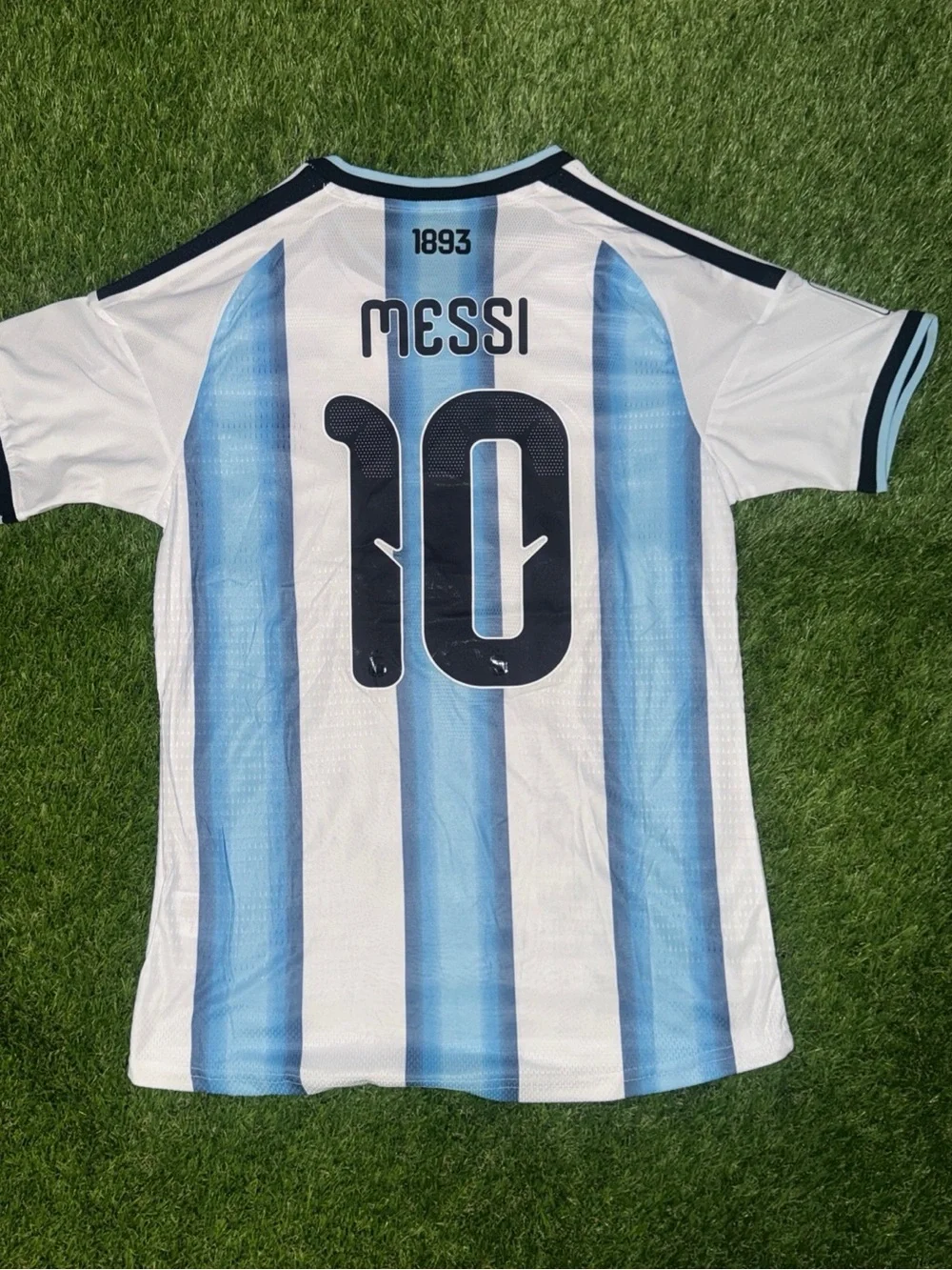 Adidas Argentina Home World Cup Jersey Messi #10 Size L
